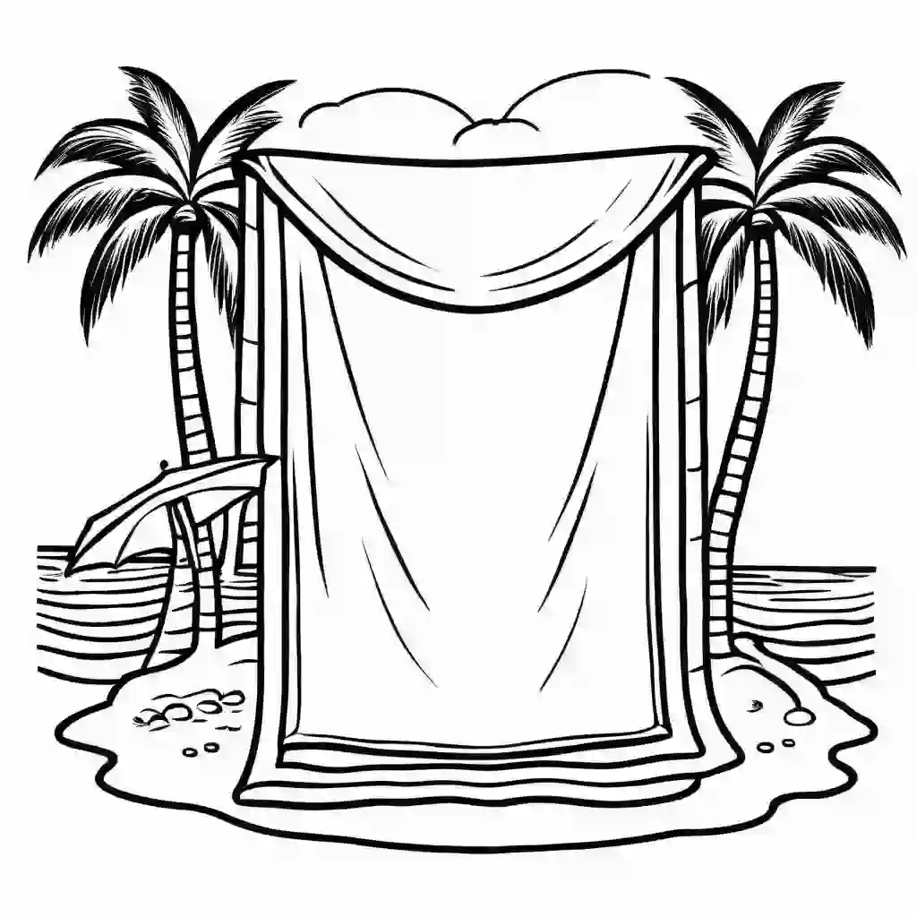 Beach Towel coloring pages
